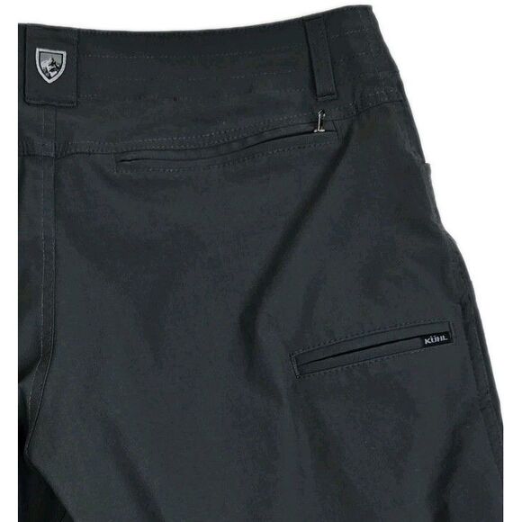 KUHL Shorts Mens 32 Charcoal Hiking Technical Zip Pockets Performance Outdoor - Picture 5 of 14